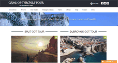 Desktop Screenshot of gameofthronestourcroatia.com