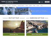 Tablet Screenshot of gameofthronestourcroatia.com